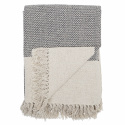 Karo \'Recycled Cotton\' - Grau / Weiß
