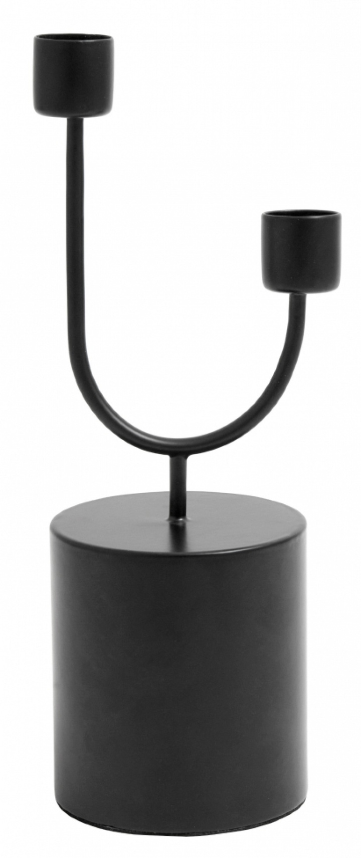 Kerzenhalter - Schwarz / Doppel - Nordal