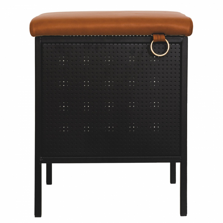 Aufbewahrungsbank \'Frank Junior\' - Schwarz / Cognac in der Gruppe bei Reforma (407712)