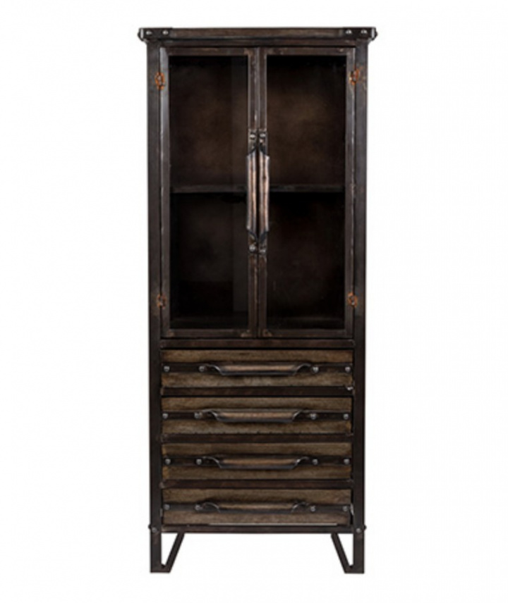 Schrank \'Otis\' - Eisen/Patina in der Gruppe Möbel / Regale & Aufbewahrung / Schränke und Sideboards bei Reforma (4100024)