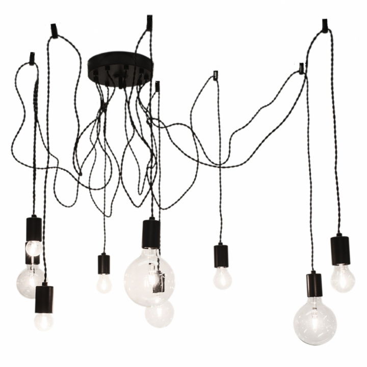 Deckenleuchte 'Spindelon' - Mattschwarz