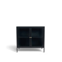 Sideboard \'Hagavik\' 2 Sektionen - Schwarz/Messing