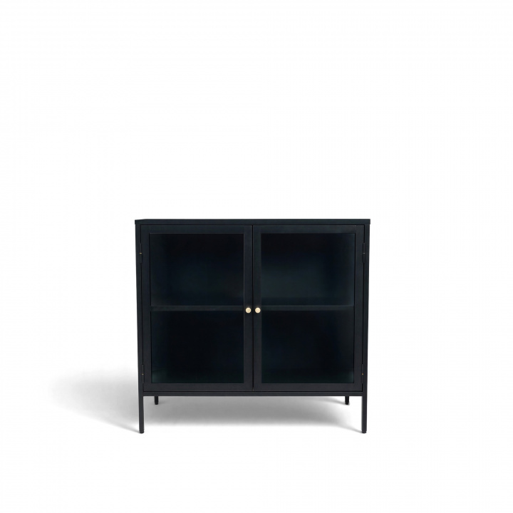 Sideboard 'Hagavik' 2 Sektionen - Schwarz/Messing