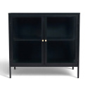 Sideboard \'Hagavik\' 2 Sektionen - Schwarz/Messing