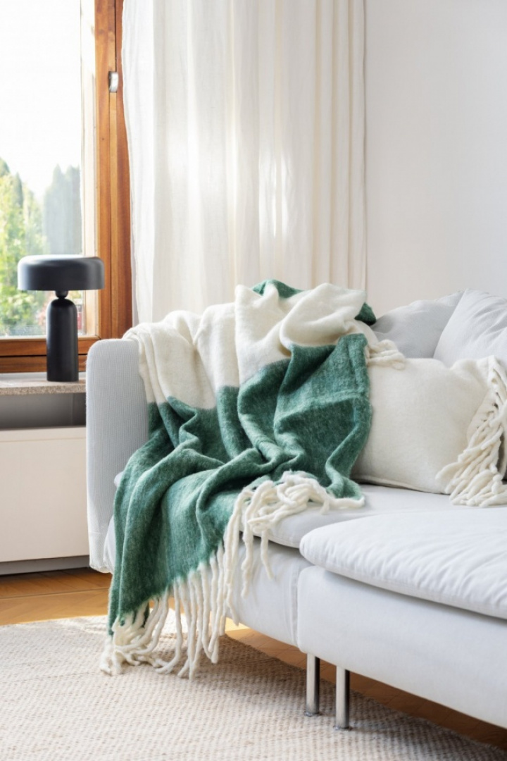 Karomuster \'Rachel\', 130 x 170 cm – Grün in der Gruppe Einrichtung / Textilien / Teppiche & Decken bei Reforma (4224615675019)