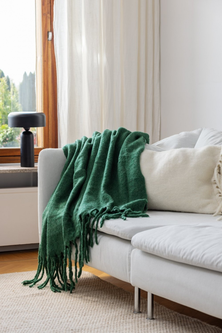 Karomuster \'Samantha\', 130 x 170 cm – Grün in der Gruppe Einrichtung / Textilien / Teppiche & Decken bei Reforma (4224615676085)