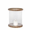 Kerzen - Glas und Holz