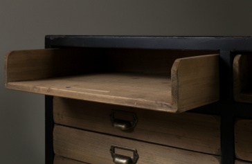 Aufbewahrungsmöbel - Braun und Schwarz | Kommode - Regale & Auf