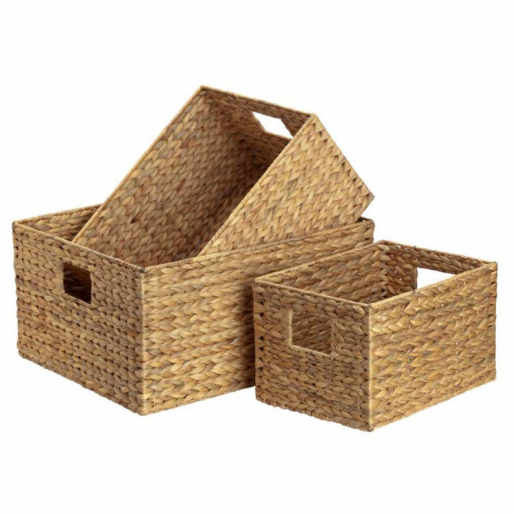 Korb 'Fishbone M' 3 Sätze - Natur