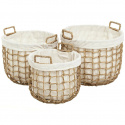 Korb Leinen - 3 Stk.