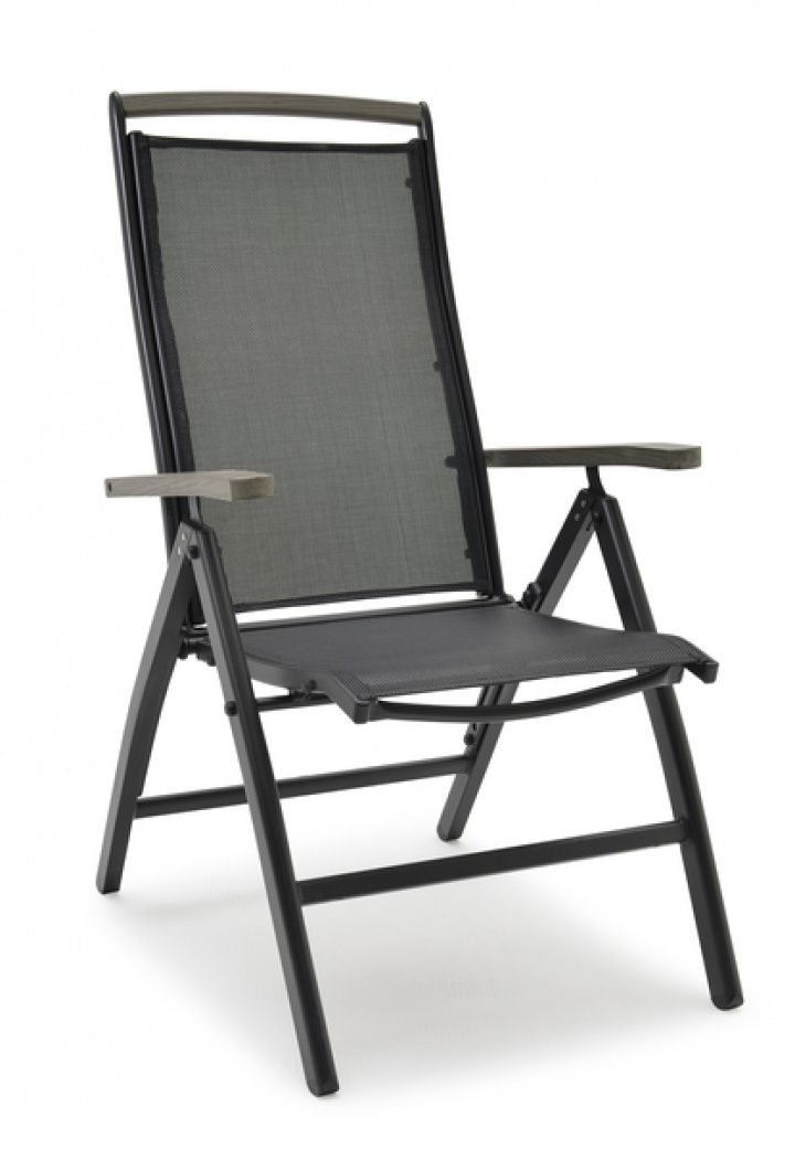 Positionssessel \'Nydala\' - Schwarz / Grau in der Gruppe Möbel / Gartenmöbel / Outdoor-Sessel bei Reforma (46114)