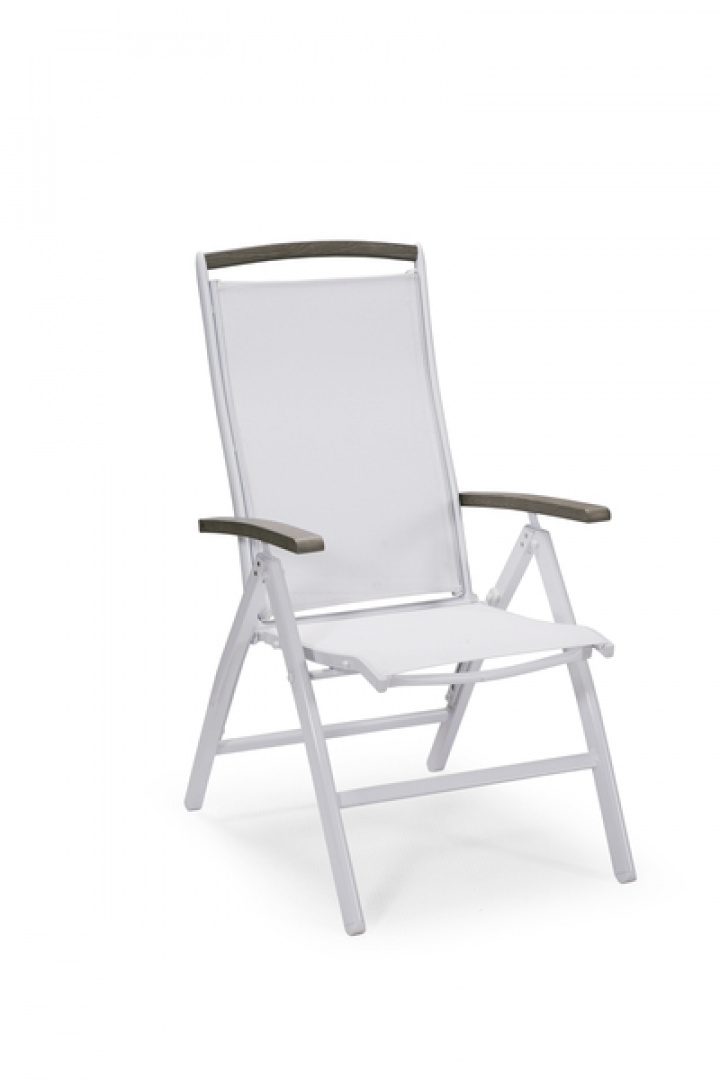 Positionssessel \'Nydala\' - Weiß / Grau in der Gruppe Möbel / Gartenmöbel / Outdoor-Sessel bei Reforma (46117)