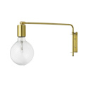 Wandleuchte mit Arm - Messing
