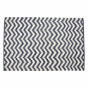 Teppich \'Zickzack\' - Blau / Weiß