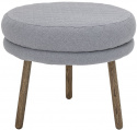 Fußhocker \'Kind\' - Grau / Holz