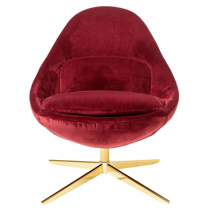 Sessel 'Dawn' - Rot / Samt