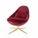 Sessel \'Dawn\' - Rot / Samt