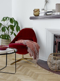 Sessel \'Dawn\' - Rot / Samt