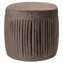 Hocker \'Pleat\' - Grau / Samt