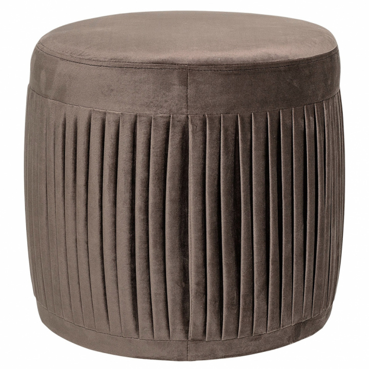 Puff 'Pleat' - Grau / Samt - Bloomingville