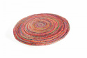 Runder Teppich \'Flätan\' 80cm - Mehrfarbig