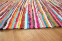 Flickenteppich \'Happy\' 60x110cm - Mehrfarbig