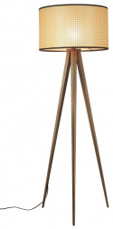 Stehleuchte \'Tripod\' - Natur/Walnuss