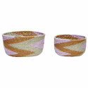 Kleine Körbe 2er Pack - Lila / Braun / Grün