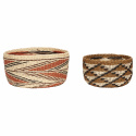 Kleiner Korb 2. Pack - Braun/Schwarz/Natur/Orange