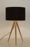 Tischlampenständer - Holz und Schwarz