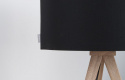 Tischlampenständer - Holz und Schwarz