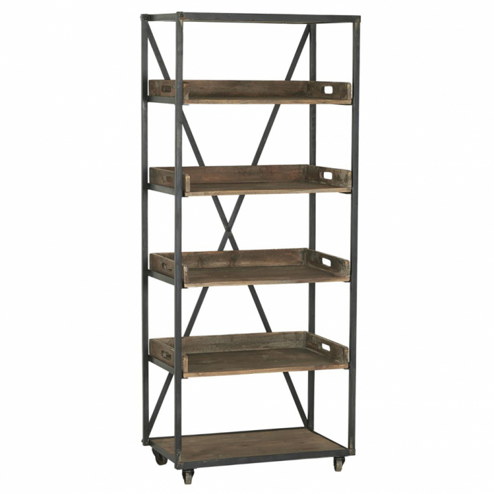 Lagerwagen mit 6 Regalen - Vintage