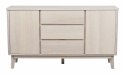 Sideboard \'Yumi\' 152x84cm - Eiche Weiß pigmentiert