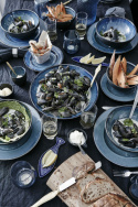 Schüssel \'Guilia\' - Schwarz/Blau