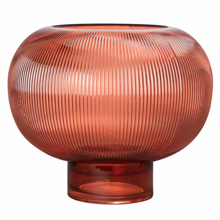 Vase 'Sphere' - Glas / Rot