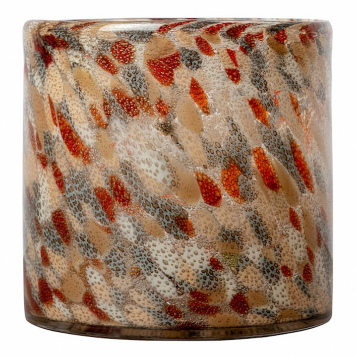 Kerzenlaterne 'Calore' M - Multi / Rot