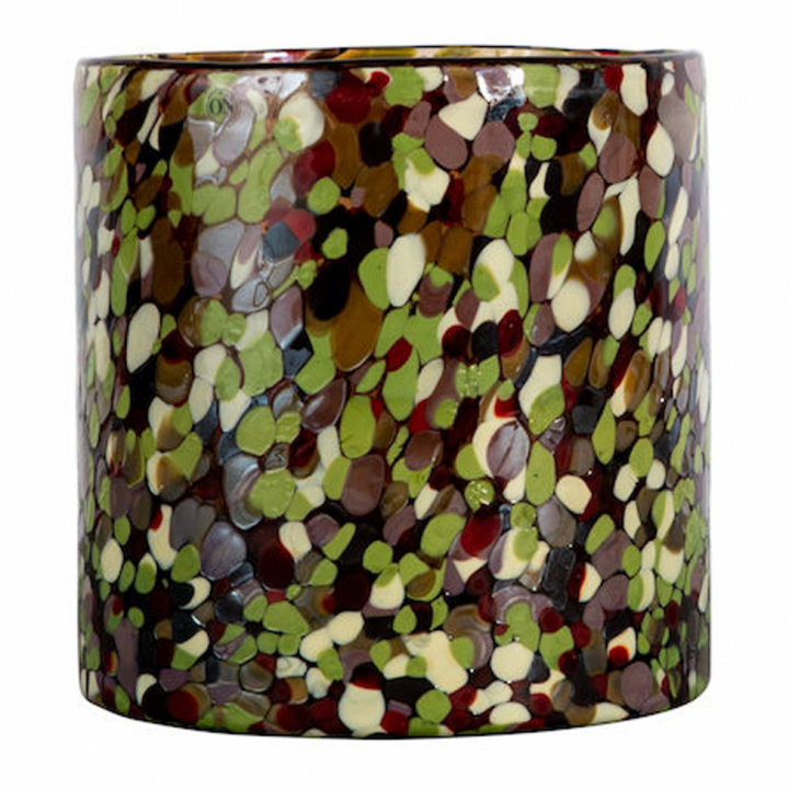 Kerzenlaterne 'Calore' M - Multi / Grün