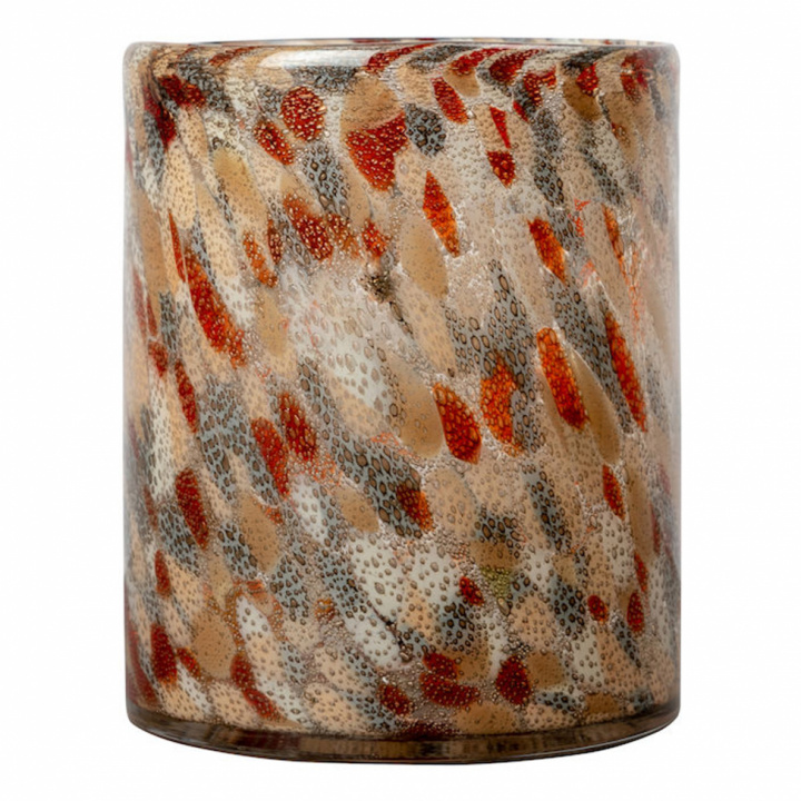 Kerzenlaterne 'Calore' L - Multi / Rot