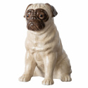 Skulptur \'Großer Mops\' - Beige/Braun