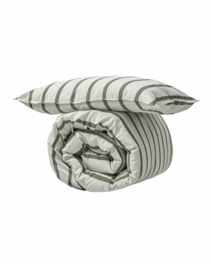 Bettbezug 'Wegga' 200x140 - Grün/Weiß