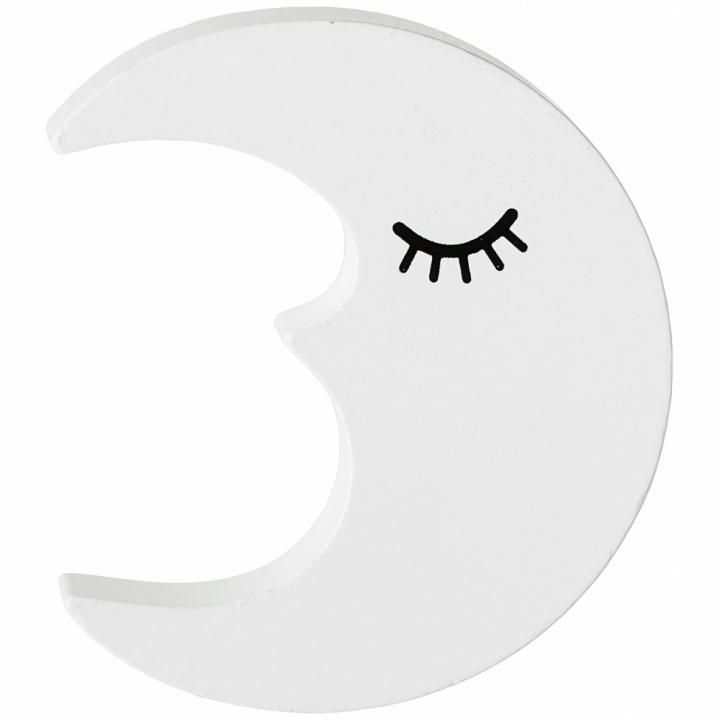 Wanddekoration 'Mond' - Weiß