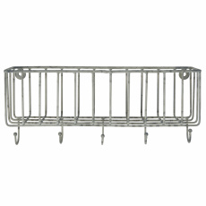 Wandregal mit Haken - Metall | Verwahrung - Flur - ZIMMER