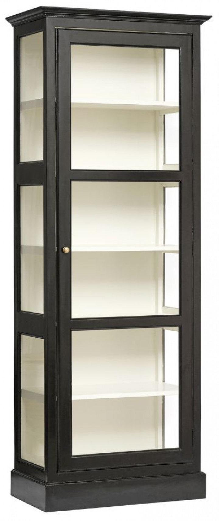 Vitrine 'Classic' - Schwarz/Weiß S