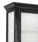 Vitrine \'Classic\' - Schwarz/Weiß S
