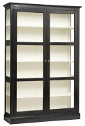 Vitrine \'Classic\' - Schwarz/Weiß L