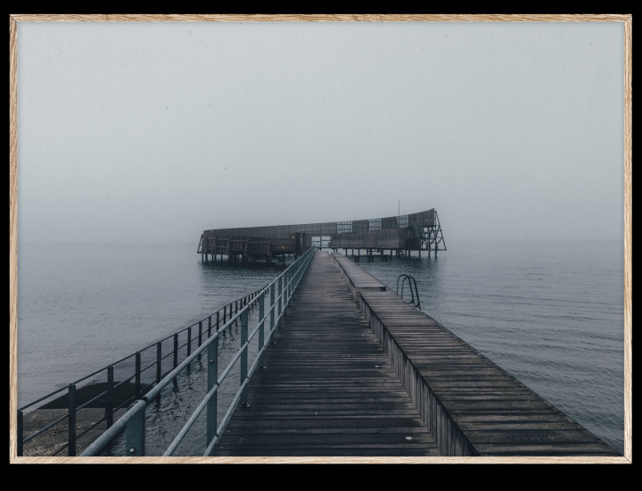 Poster 'Copenhagen Swim' 50x70 - Grau