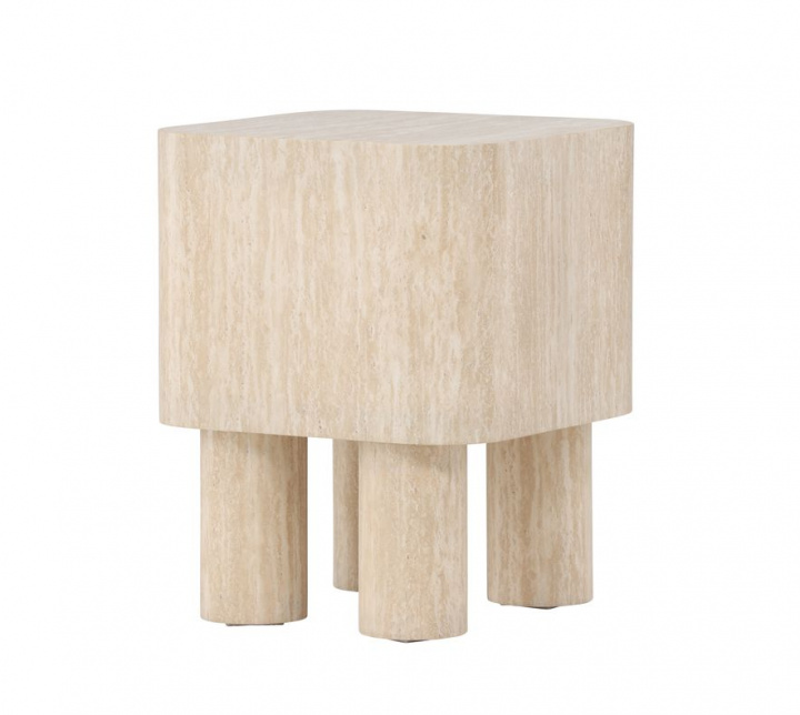 Beistelltisch \'Tusa\' 40x40cm - Beige in der Gruppe Möbel / Tische / Beistelltisch bei Reforma (61593-102)