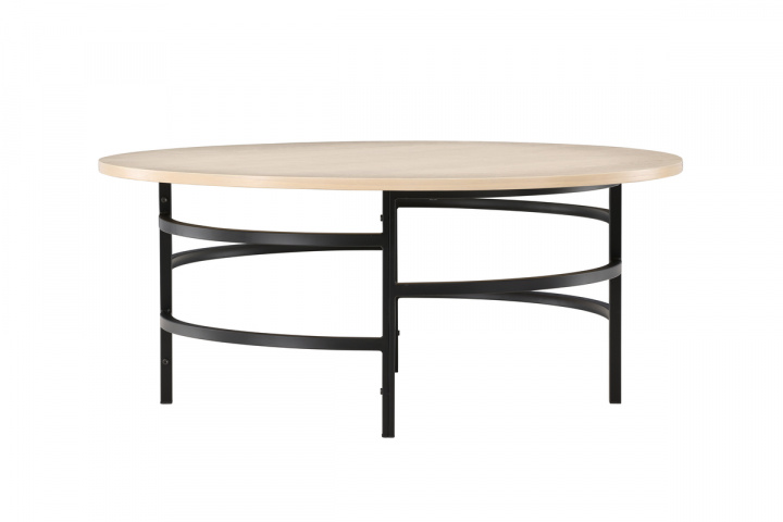 Couchtisch \'Copenhagen\' 100x43cm - Weiß pigmentiert/Schwarz in der Gruppe Möbel bei Reforma (62030-130)