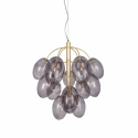 Deckenleuchte \'Drops\' - Messing / Grau