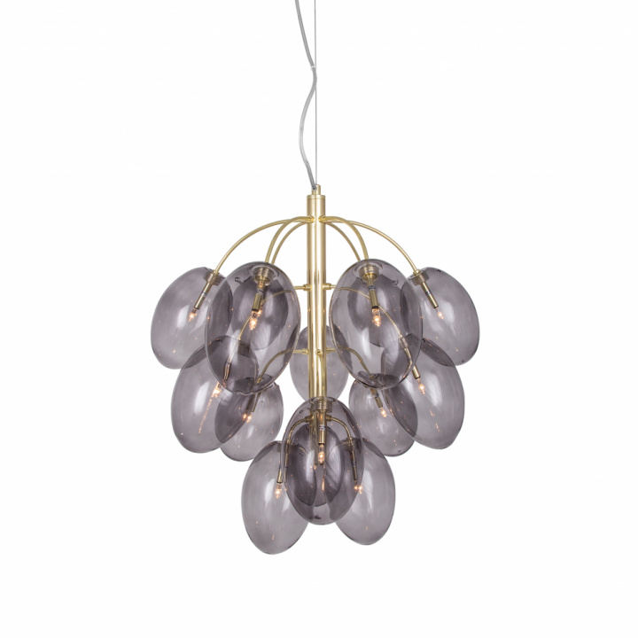 Deckenleuchte \'Drops\' - Messing / Grau in der Gruppe Beleuchtung / Lampen / Deckenleuchten bei Reforma (658056)